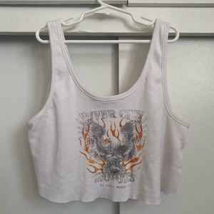 Garage White Graphic Tank